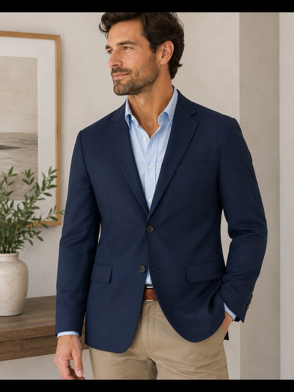 Haggar Classic Navy Suit Jacket